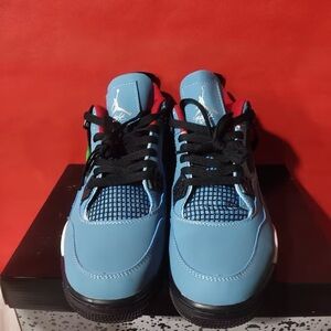 Jordan Blue and Black Athletic Sneakers